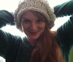 Lilith Fair Hand Knit Tam Wheat Colored